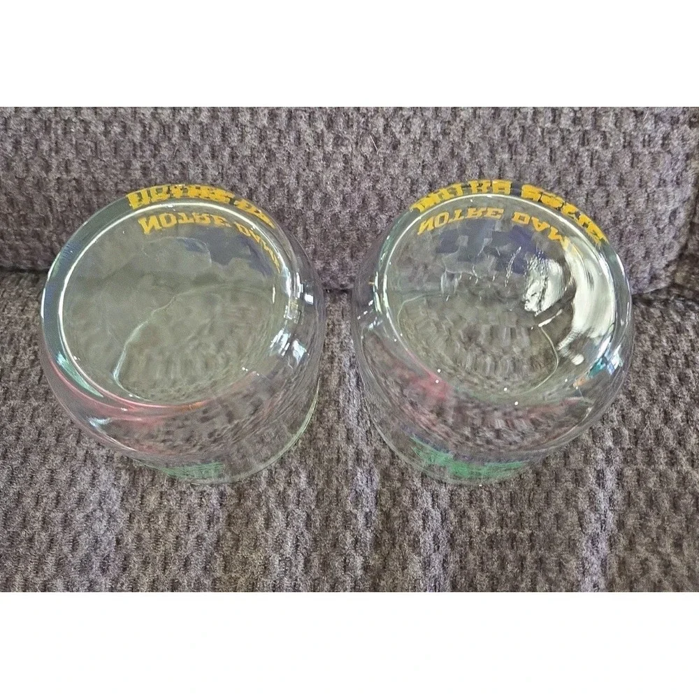 Set of 2 Notre Dame Fighting‎ Irish Clear 3.5